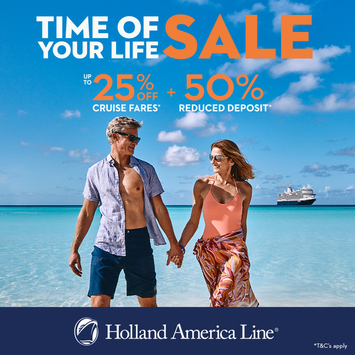Holland America Time of your Life Sale