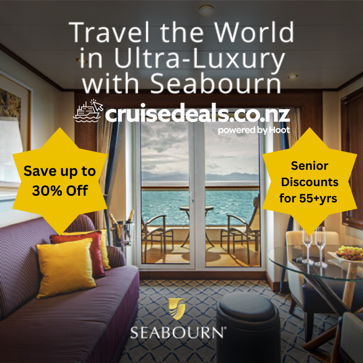 Save up to 30% Off Seabourn Luxury cruises