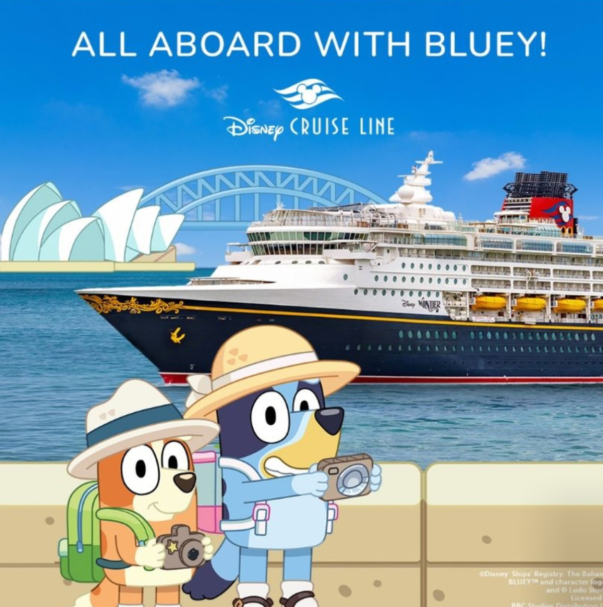 Bluey & Bingo join Disney Cruise line sailings from New Zealand