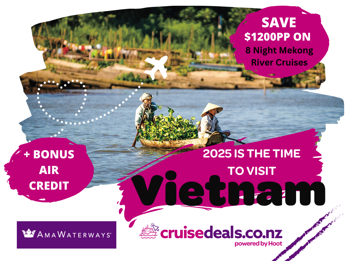 Save $1200pp on Mekong River Cruises PLUS Bonus Air Credit