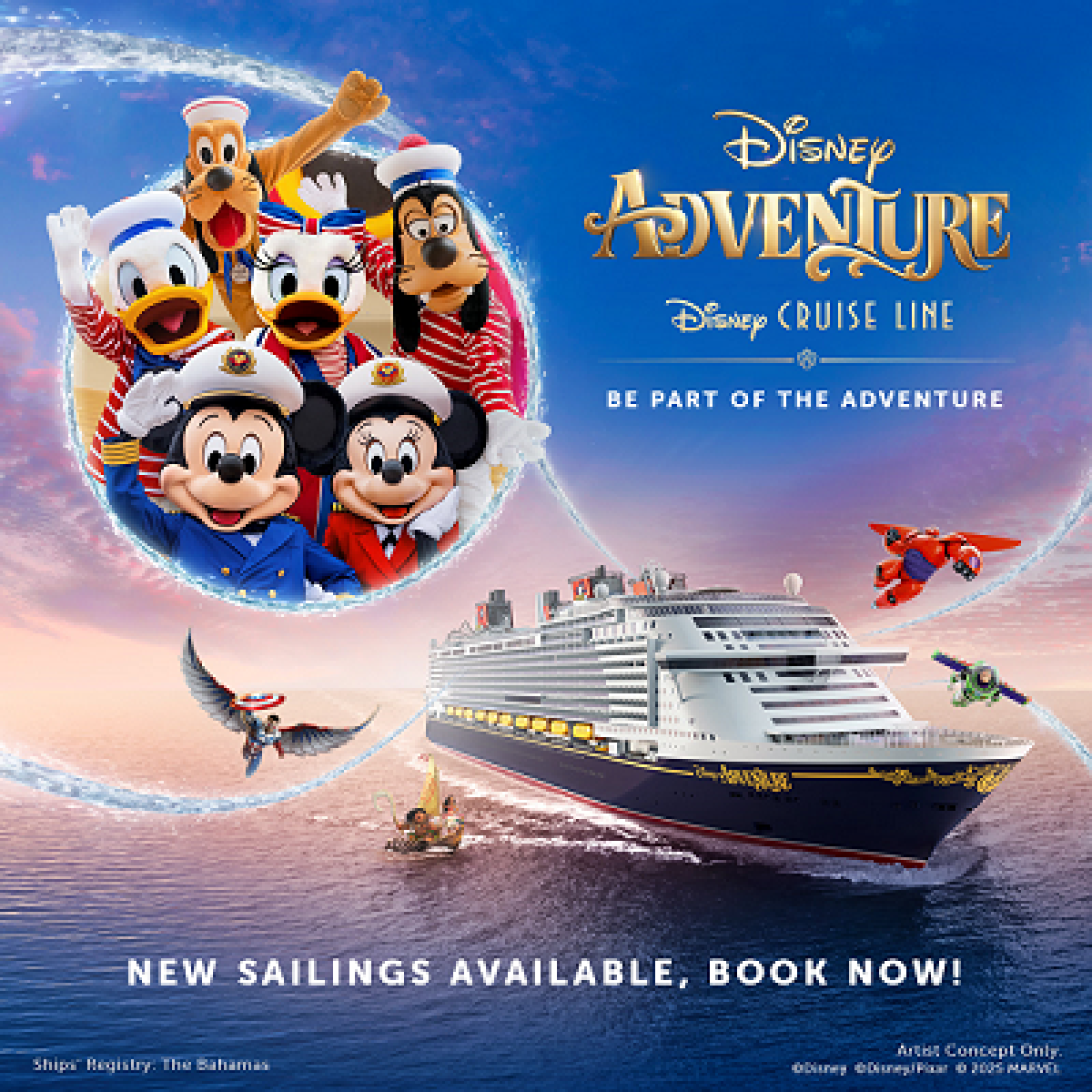 Disney Adventure New 2026 Sailings now on sale