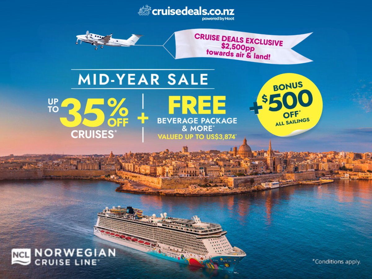 NCL's Mid-Year Sale - Exclusive $2,500pp towards Air & Land!