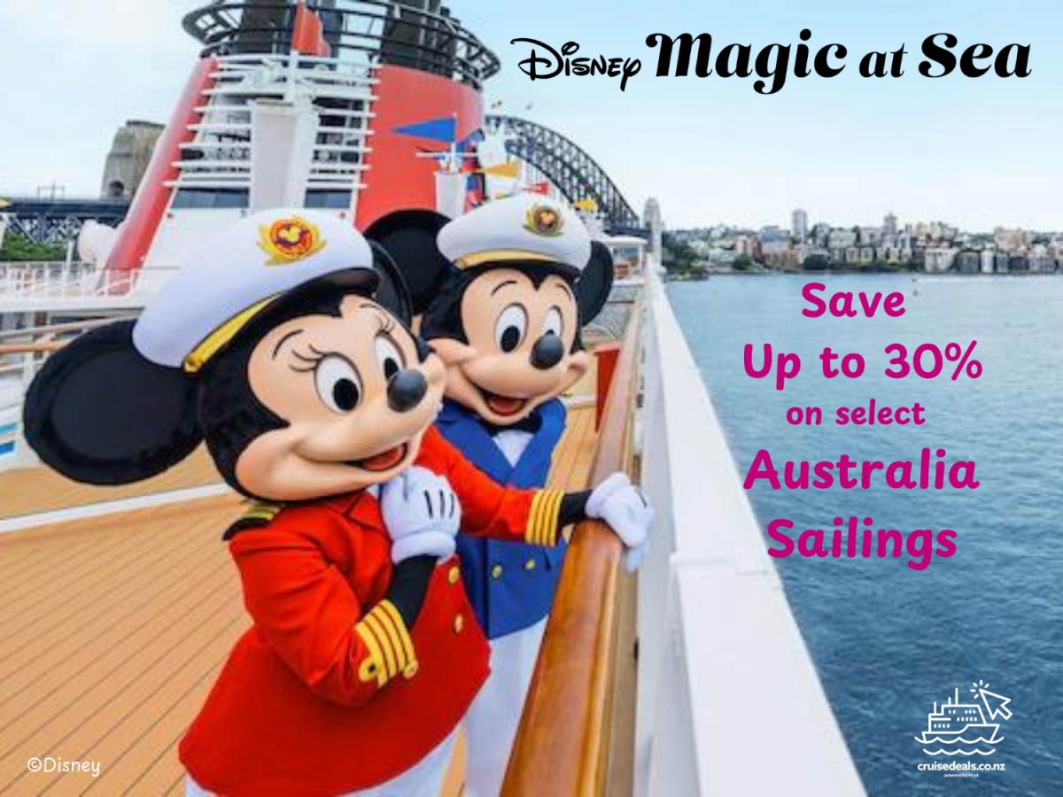 DISNEY Save up to 30% on select Australia Sailings