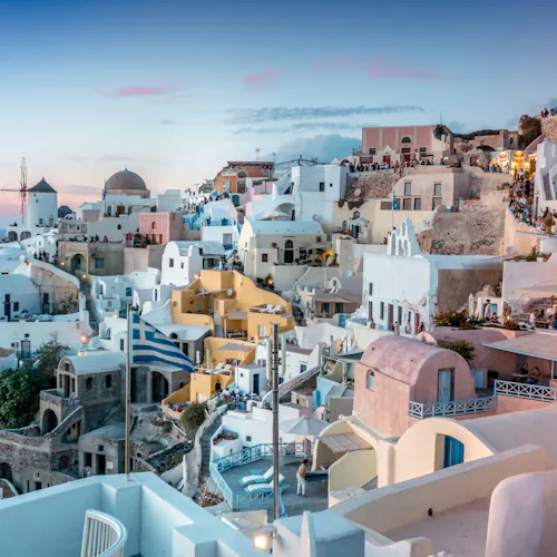 Santorini photo courtesy of Heidi Kaden on Unsplash